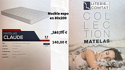 Matelas exposition Claude literie du Comtat