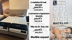 Modèle expo Airnat avec 2 sommiers tapissier promotion