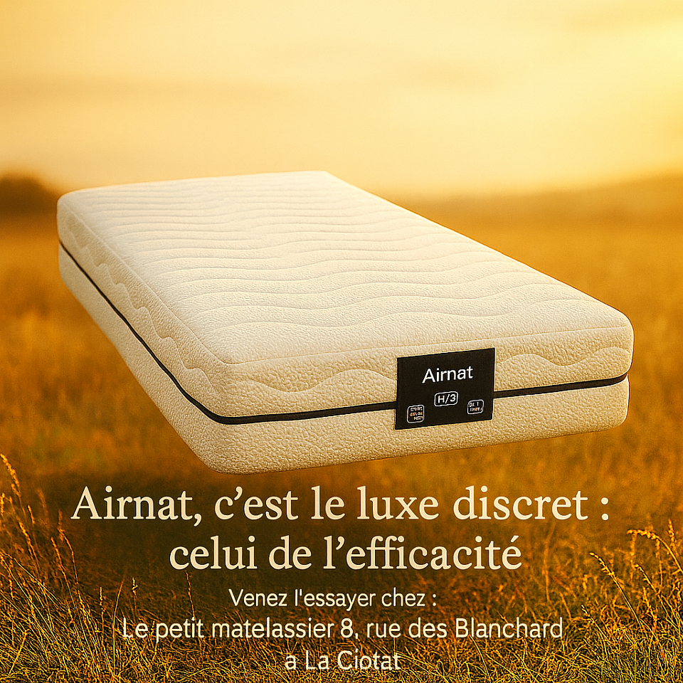 Venez essayer le matelas Airnat gratuitement en magasin