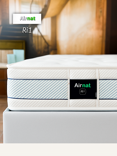 Matelas Airnat Ri1, ressorts ensachés intégral 7 zones, accueil doux soutien ferme. Fabriqué en France par literie du comtat. Toutes dimensions possibles. Matelas excellent rapport qualité prix. À essayer à La Ciotat