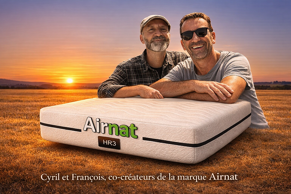 Cyril et François les créateurs du matelas Airnat